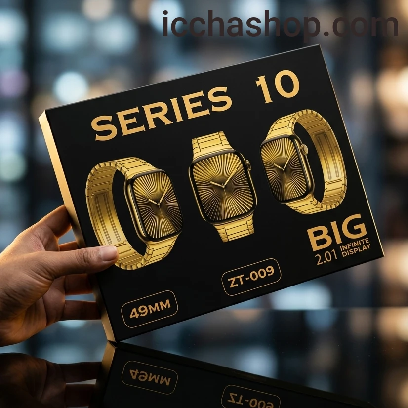 Premium Golden Edition Smartwatch Sale - Series 10 (ZT-009)