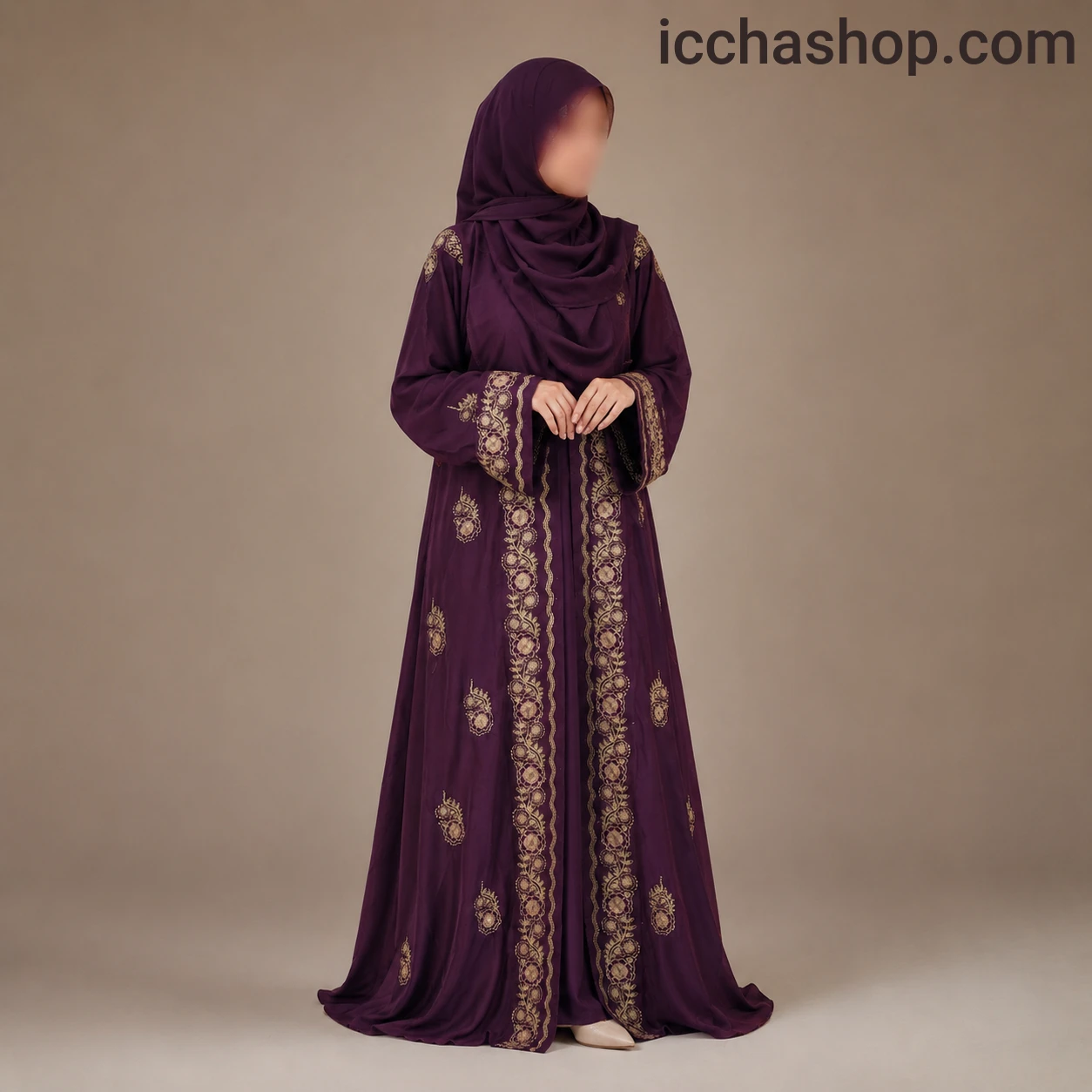 Premium Zafran Felix Luxury Abaya with Embroidery & Stone Work