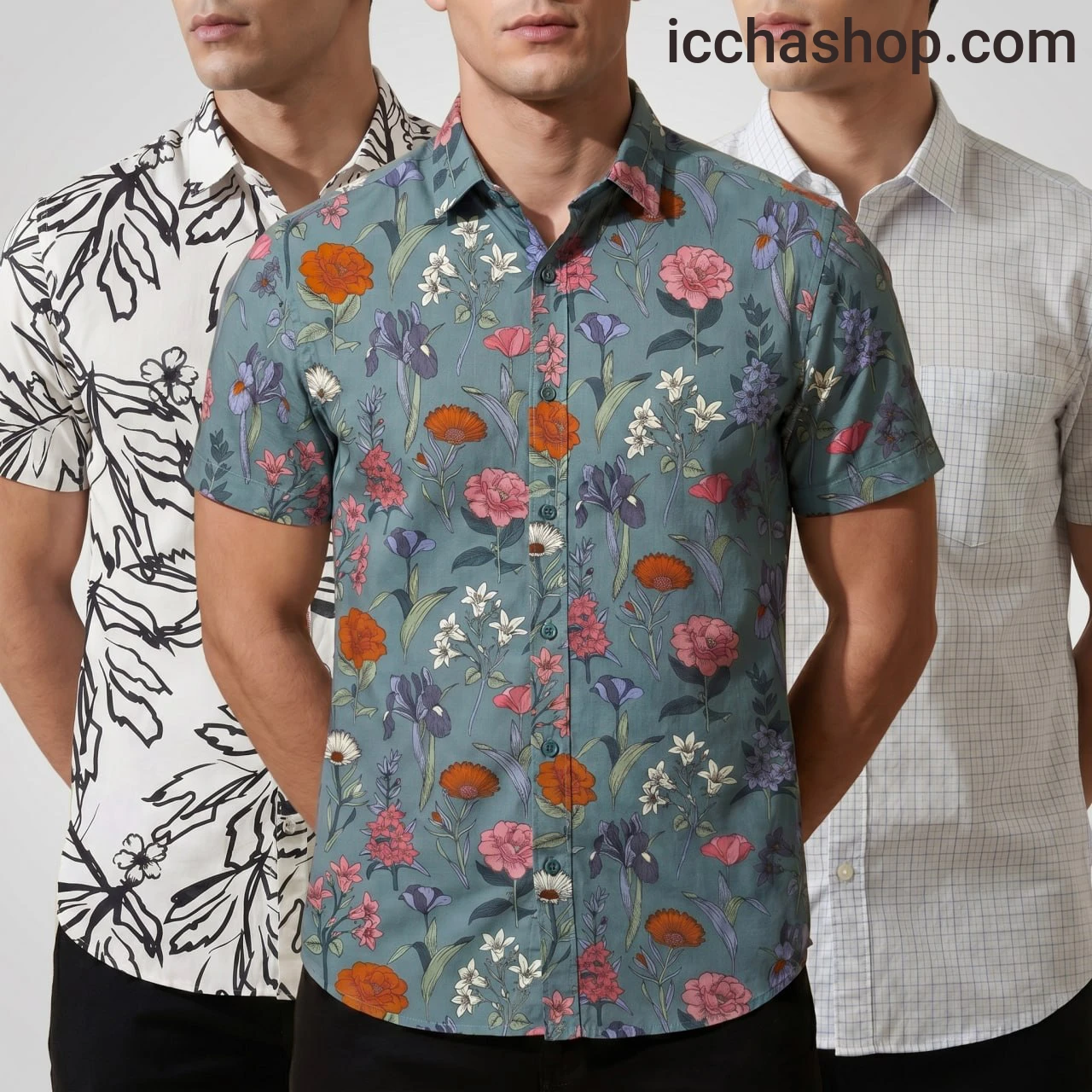 Premium Formal Half Sleeve Printed Shirt Combo