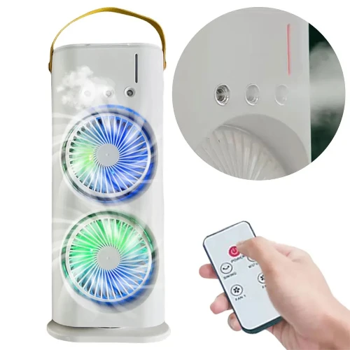 Non-Rechargeable Portable Light Humidifier Double-Ended Spray Fan